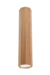 Lampa sufitowa dębowa tuleja Sollux Lighting SL.1034 Zeke GU10 6x30cm