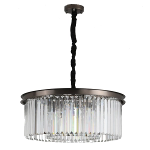 Okrągła kryształowa lampa wisząca nad stół Step Into Design MP0097 Sparkle Round 8xE14 60cm x 228cm