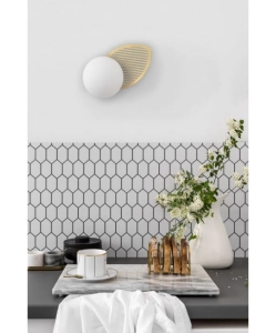 Lampa ścienna Kinkiet UMMO FYB13000 Fyllo B E27 biały/złoty