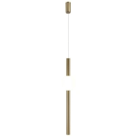 Lampa wisząca smukły mosiężny walec z mleczną kulą Step Into Design ST-1689S O-Line LED 5W 3000K