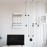 Lampa ścienna kinkiet podwieszany na ścianie i suficie Step Into Design XT012-3W Linea-3 Wall 3xG9 czarny