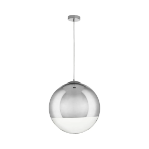 Lampa wisząca chromowana kula Step Into Design MP1238-400 chrome Flash L E27 40cm x 150cm