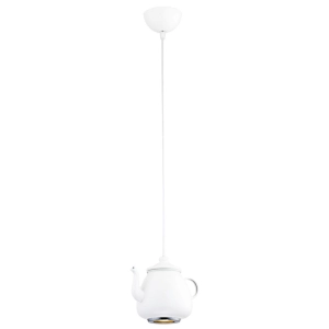Lampa wisząca biały czajnik Argon 3650 Jamajka GU10 20cm x 105cm