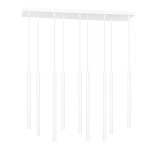 Lampa wisząca nad stół smukłe białe walce Emibig 553/9 Selter 9 White