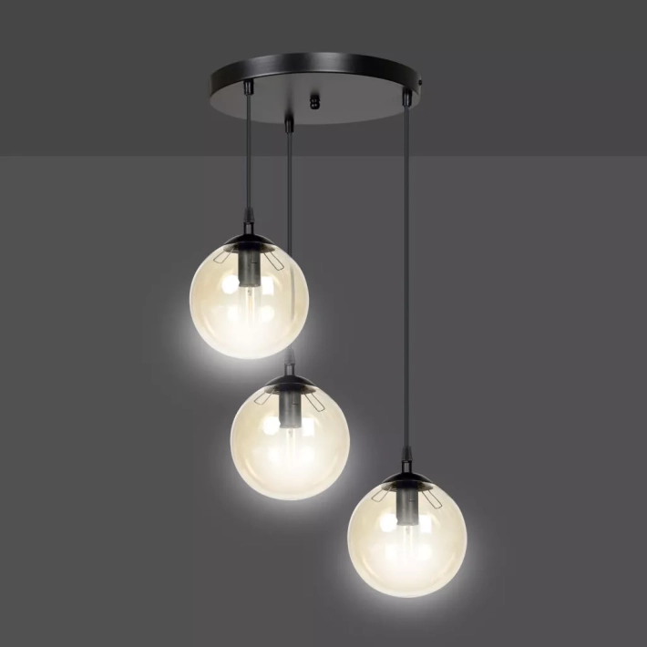 Lampa EMIBIG Cosmo 713/3PREM czarny - f7c3cb913eef846f539d0bed0f4b7121