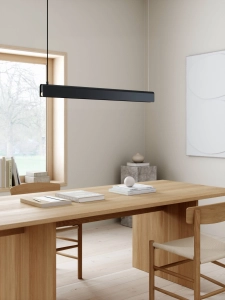 Lampa Wisząca Listwa 100cm Nordlux 2220483003 Beau 100 LED 15W 2700K ściemniacz 360stopni 308cm czarny