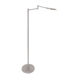 Srebrna łamana lampa podłogowa ledowa Steinhauer 3081ST Turound LED 10W 2700K 141cm
