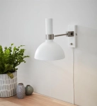 Lampa ścienna kinkiet obracany na boki biały w stylu skandynawskim regulacja 180 stopni MarkSlojd 107499 Larry