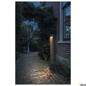Antracytowo brązowa zewnętrzna lampa stojąca SLV 1002959 Retrato LED 10W 3000K IP65 100cm