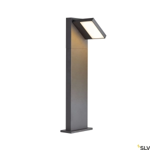 Antracytowa zewnętrzna lampa stojąca SLV 1002991 Abridor LED CCT 12W 3000/4000K IP55 60cm