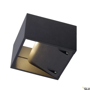 Antracytowy kinkiet zewnętrzny sześcian SLV 232105 Logs LED 9,5W 3000K IP65