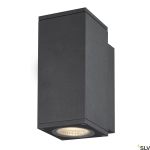 Antracytowy kinkiet zewnętrzny jednokierunkowy SLV 1003416 Enola 6W 3000/4000K CRI90 30stopni IP65