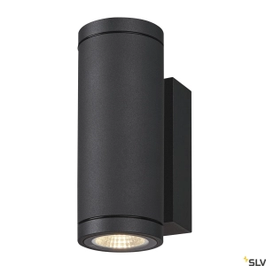 Dwupunktowa antracytowa zewnętrzna lampa ścienna SLV 1003424 Enola LED 7,8W 3000/4000K CRI90 IP65 ściemnialna fazowo
