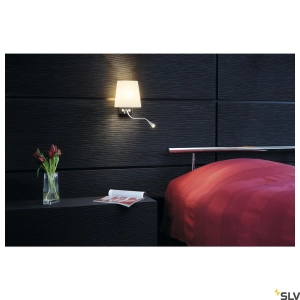 Lampa ścienna z szklanym kloszem i giętkim ramieniem SLV 149452 Coupa LED i G9