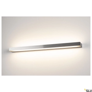 Prostokątny podłużny kinkiet w kolorze szczotkowanego aluminium SLV 151796 Sedo LED 30W 3000K IP20 89,5cm