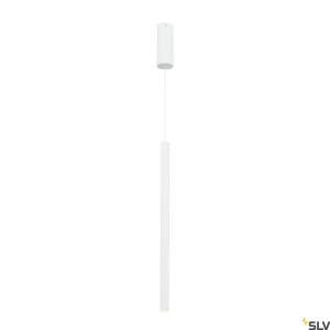 Biała smukła lampa wisząca walec 3cm x 60cm SLV 152361 Helia LED 9,2W 3000K CRI90 40stopni ściemnialna fazowo