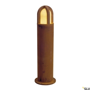 Rdzawy słupek oświetleniowy zewnętrzny SLV 229432 Rusty Cone E27 IP54 70cm
