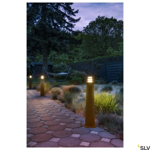 Rdzawy żelazny słupek oświetleniowy zewnętrzny SLV 233417 Rusty LED 9W 3000K IP55 70cm