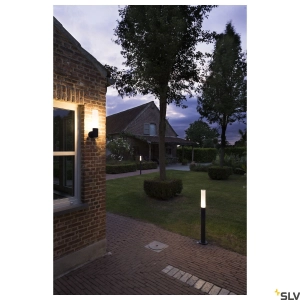 Antracytowy zewnętrzny słupek oświetleniowy SLV 1000683 Aponi LED 6,3W 3000K IP65 120cm ściemnialny fazowo