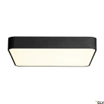 Czarny kwadratowy zaoblony plafon SLV 1000725 Medo LED 39W 3000K 60cm ściemnialny 1-10V