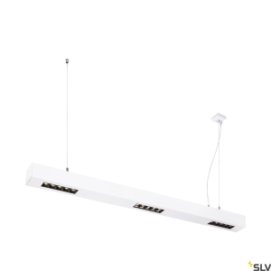 Biała lampa wisząca listwa ledowa techniczna SLV 1000932 Q-Line LED 46W 4000K CRI90 30stopni 100cm ściemnialna fazowo
