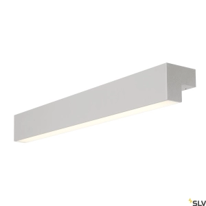 Srebrny podłużny kinkiet ledowy SLV 1001300 L-Line 10W 3000K IP44 61,8cm