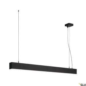 Czarna lampa wisząca podłużna listwa ledowa SLV 1001403 Glenos 43W 4000K 105cm ściemnialna 1-10V