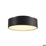 Czarny okrągły plafon z odstępem od sufitu SLV 135020 Medo LED 16W 3000K 28cm ściemnialny fazowo