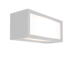 Lampa ścienna kinkiet na elewację box podłużny prostokąt szary Mantra 7050 Utah E27 25cm
