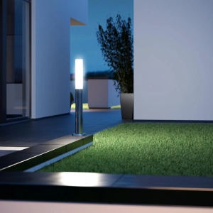 Zewnętrzna lampa stojąca słupek ogrodowy Steinel ST007881 GL 60 LED 8,6W 812LM 3000K IP44 103cm czujnik ruchu zmierzchu stal nierdzewna