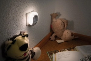 Lampka wtykowa nocna EASBY okrągła z czujnikim zmierzchu 22lm 3000K biały Paulmann PL92494