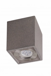 Lampa ogrodowa sufitowa tubka kwadratowa aluminium Mantra 7187 Levi GU10 13cm