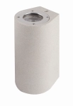 Lampa ogrodowa ścienna kinkiet elewacyjny tubka podłużna biała Mantra 7180 Levi GU10 18cm