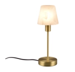 Lampa stołowa nocna Trio 595700108 Luis II E27 32cm mosiądz dotykowa