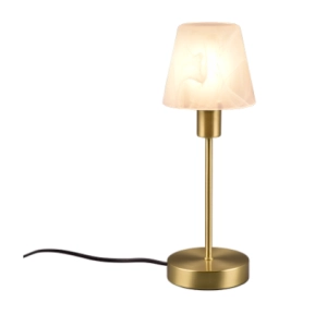 Lampa stołowa nocna Trio 595700108 Luis II E27 32cm mosiądz dotykowa