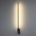 Czarny podłużny obracany kinkiet lampa ścienna Elkim Lighting 624301203 Line 243 10W 4000K 90cm