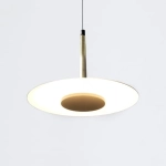 Lampa wisząca nowoczesna minimalistyczna do salonu okrągła mała miedziana Mantra 7305 Orion LED 8W 3000K 25cm