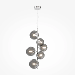 Lampa Wisząca Szklane Kule Maytoni MOD545PL-06CH Dallas 6xG9 29cm x 170cm chrom