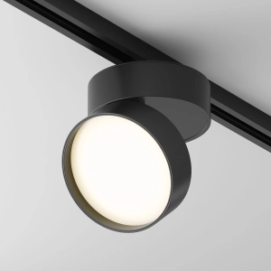 Czarny reflektor na szynoprzewód 1-fazowy Maytoni TR007-1-18W3K-B Onda LED 18W 1000LM 3000K 120stopni