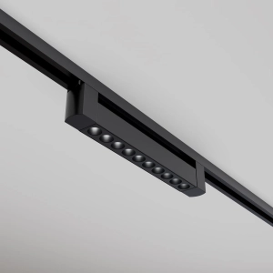Czarny reflektor na szynoprzewód 1-fazowy Maytoni TR010-1-10W3K-M-B-DE Points LED 10W 750LM 3000K 36stopni 33,5cm
