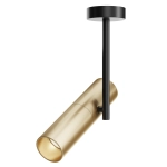 Lampa Sufitowa punktowa regulowana Maytoni C020CL-01GB Elti GU10 20cm x 18cm czarny złoty