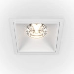 Lampa sufitowa Podtynkowa Maytoni DL043-01-15W4K-D-SQ-W Alfa LED 15W 4000K CRI90 36stopni ściemniacz 8,5cm biały z ramką