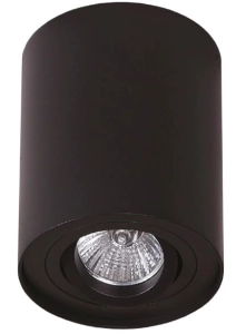 Lampa sufitowa punktowa spot regulowana MaxLight C0068 Basic Round GU10 12,5cm x 9,5cm czarny