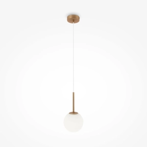 Lampa Wisząca Szklana Kula Maytoni MOD321PL-01G1 Basic form E14 15cm x 180cm złoty
