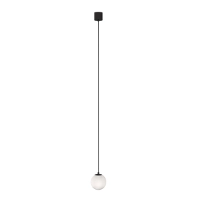 Lampa Wisząca Kula Szklana Maytoni P039PL-5W4K-10-B Luna LED 5W 4000K 10cm x 220cm biały czarny