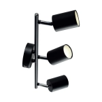 Czarna lampa sufitowa trzy reflektory punktowe regulowane na listwie Nordlux 2113270103 Explore 3xGU10