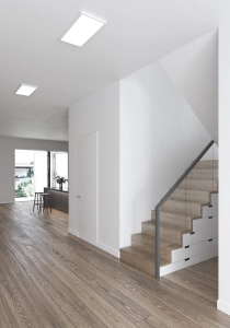 Płaski prostokątny plafon sufitowy panel 30x60cm Nordlux 2110806101 Harlow Smart LED 21W 2700-6500K ściemniacz biały aplikacja Nordlux Smart