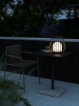 Zewnętrzna przenośna bateryjna lampa stołowa Nordlux 2218105003 Jim To-Go LED 3W 2700K IP54 ściemniacz 30cm czarny