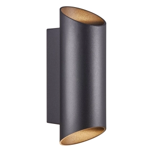Zewnętrzna lampa ścienna kinkiet na elewację Nordlux 2218231003 Nico 2xGU10 IP54 czarny