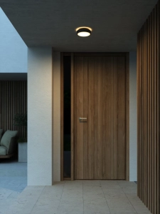 Zewnętrzna lampa ścienna sufitowa na elewację Nordlux 2218261003 Oliver LED 9W 2700K IP54 19,5cm czarny